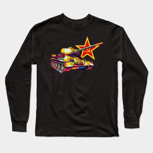 T-34-85 Victory Tank Long Sleeve T-Shirt